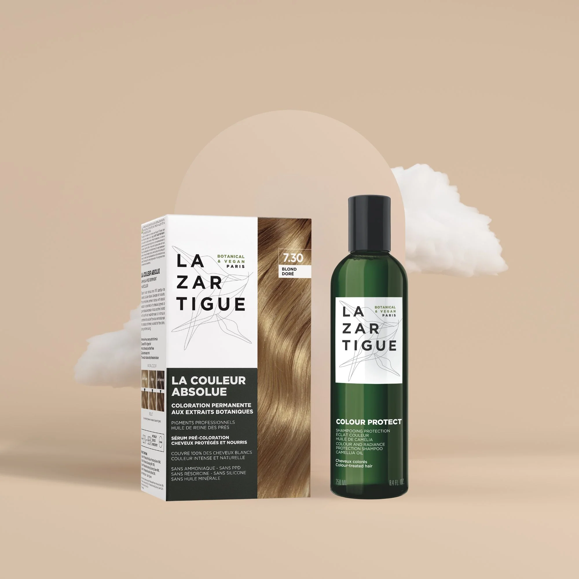 Duo coloration (coloration 7.30 & shampoing)