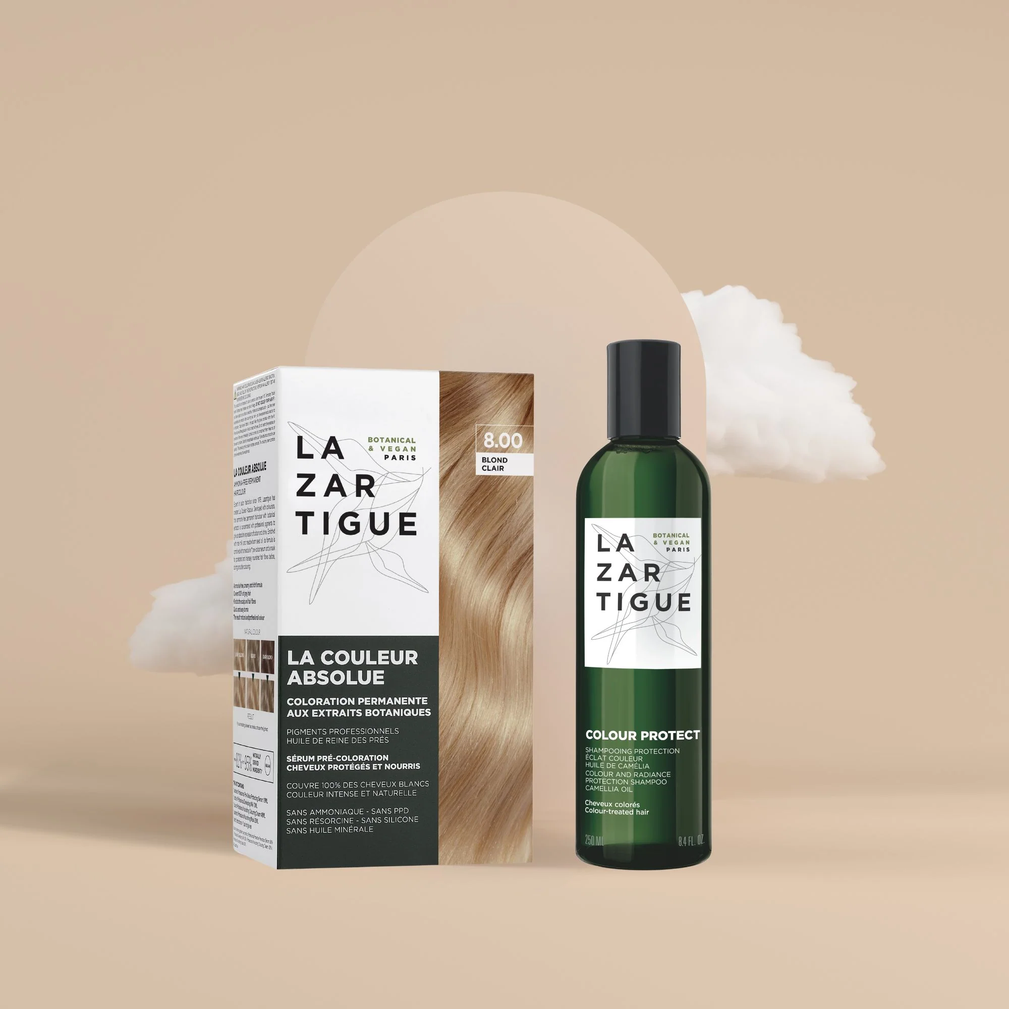 Duo coloration (coloration 8.00 & shampoing)